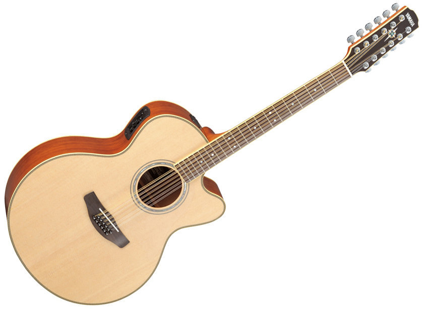 12 húros elektroakusztikus gitár Yamaha CPX700-12II Natural