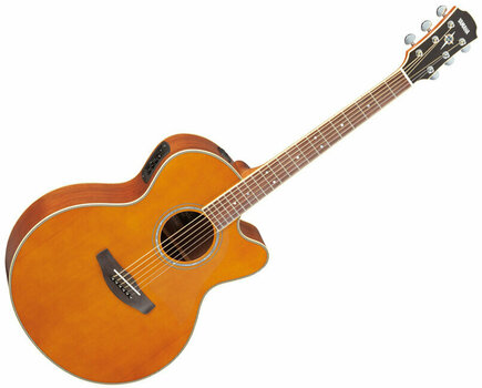 Elektroakustická kytara Jumbo Yamaha CPX 700II T Tinted - 1