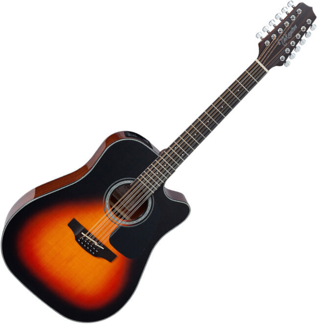 12-snarige elektrisch-akoestische gitaar Takamine GD30CE-12 Brown Sunburst 12-snarige elektrisch-akoestische gitaar