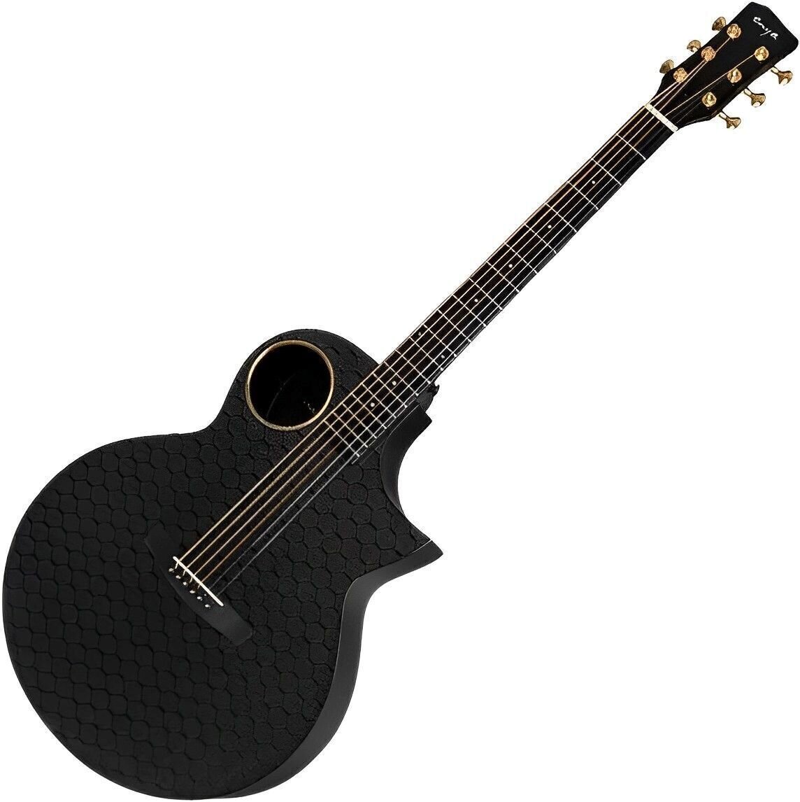 Guitarra electroacustica Enya Music X4 Pro Acoustic Plis Black Guitarra electroacustica