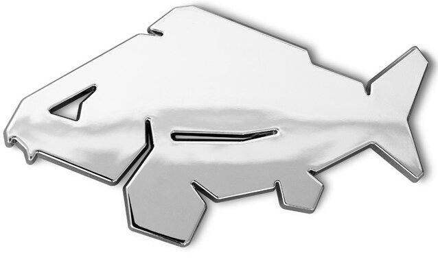 Otros aparejos de pesca y herramientas Delphin 3D Sticker CARP Chrome