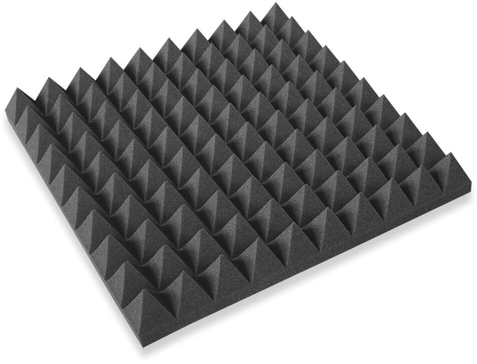 Absorbent foam panel Mega Acoustic PA-PMP5 100x100x5 Dark Gray Absorbent foam panel