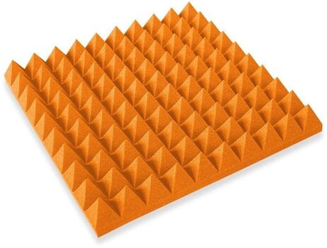 Absorbent foam panel Mega Acoustic PA-PMP5 100x100x5 Orange Absorbent foam panel - 1