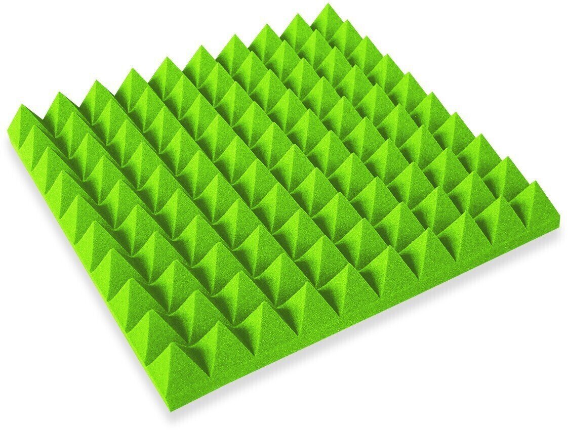 Panneau de mousse absorbant Mega Acoustic PA-PMP5 100x100x5 Green Panneau de mousse absorbant