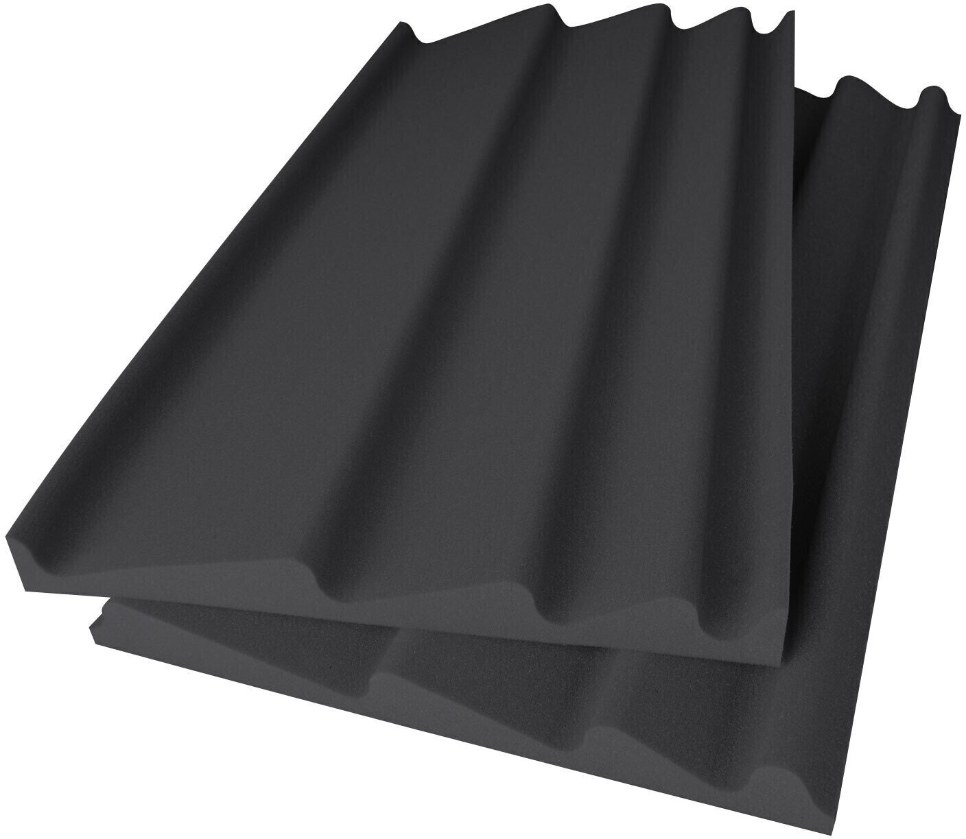 Panneau de mousse absorbant Mega Acoustic WAVE Panel AB 120x60 Dark Gray Panneau de mousse absorbant