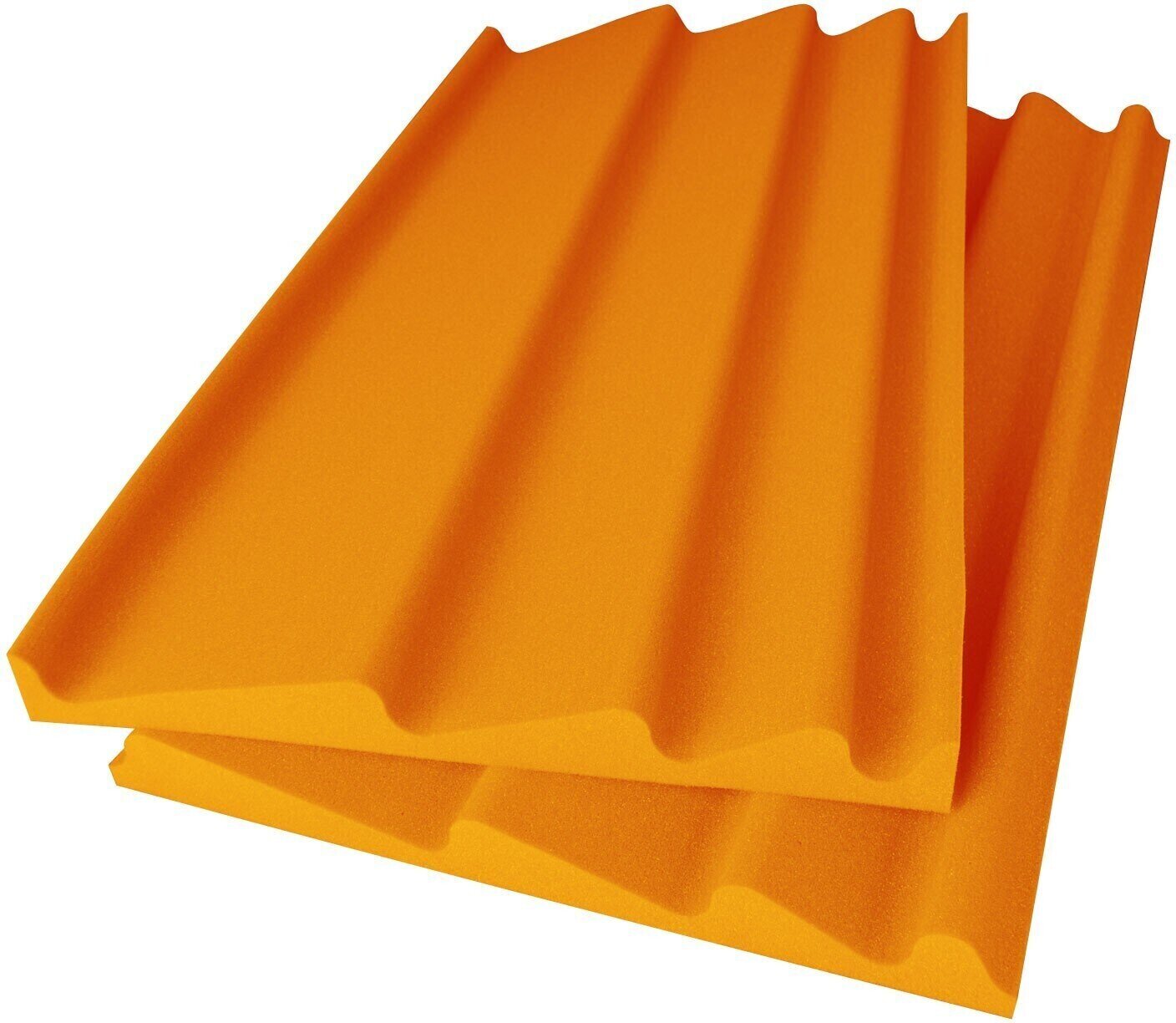 Absorberende skumpanel Mega Acoustic WAVE Panel AB 120x60 Orange Absorberende skumpanel