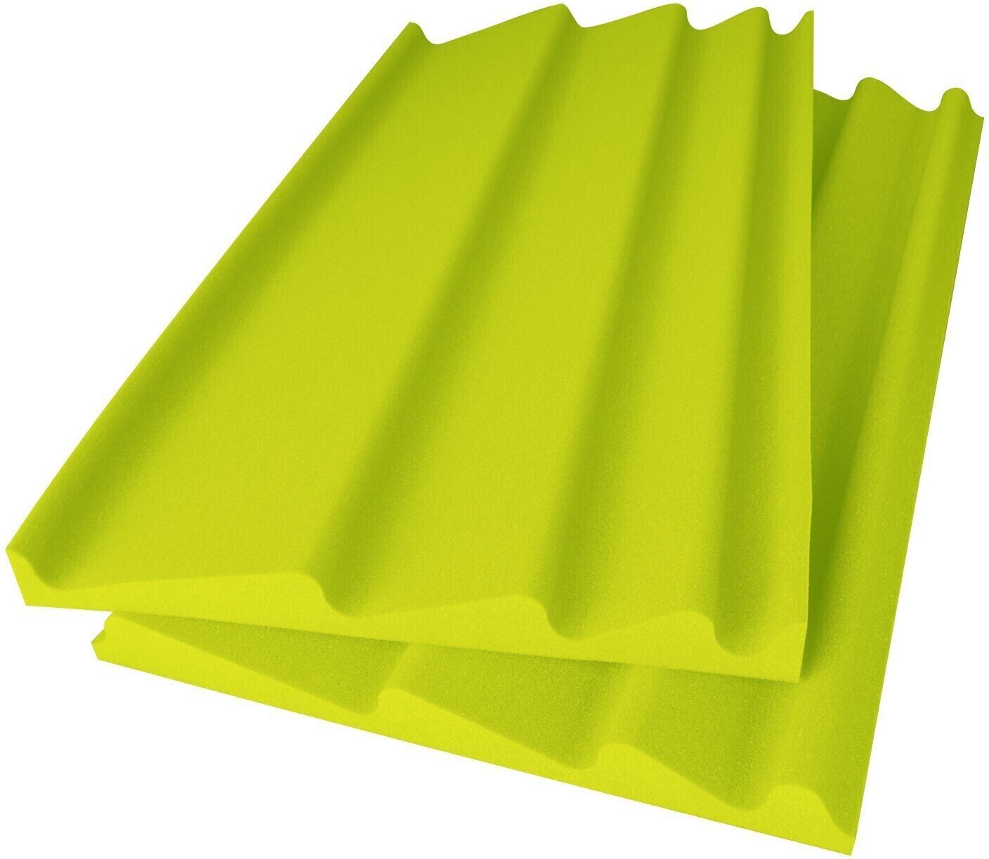 Absorptiepaneel schuim Mega Acoustic WAVE Panel AB 120x60 Green Absorptiepaneel schuim