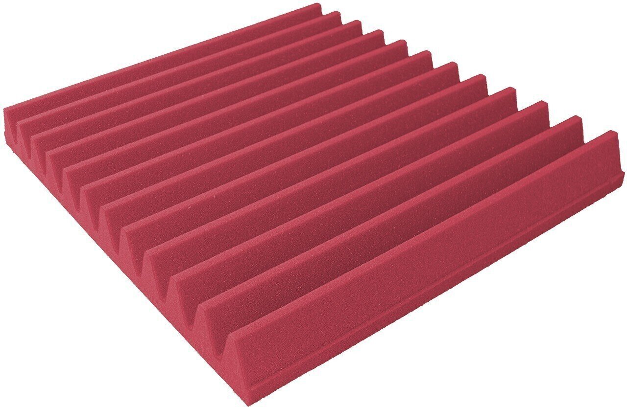 Absorbent Schaumstoffplatte Mega Acoustic BPA-PM 60x60 Red Absorbent Schaumstoffplatte