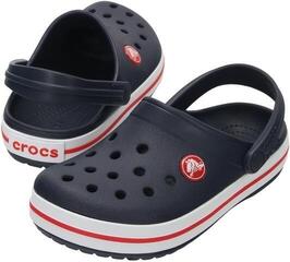 Kids Sailing Shoes Crocs Toddler Crocband Clog Navy/Red