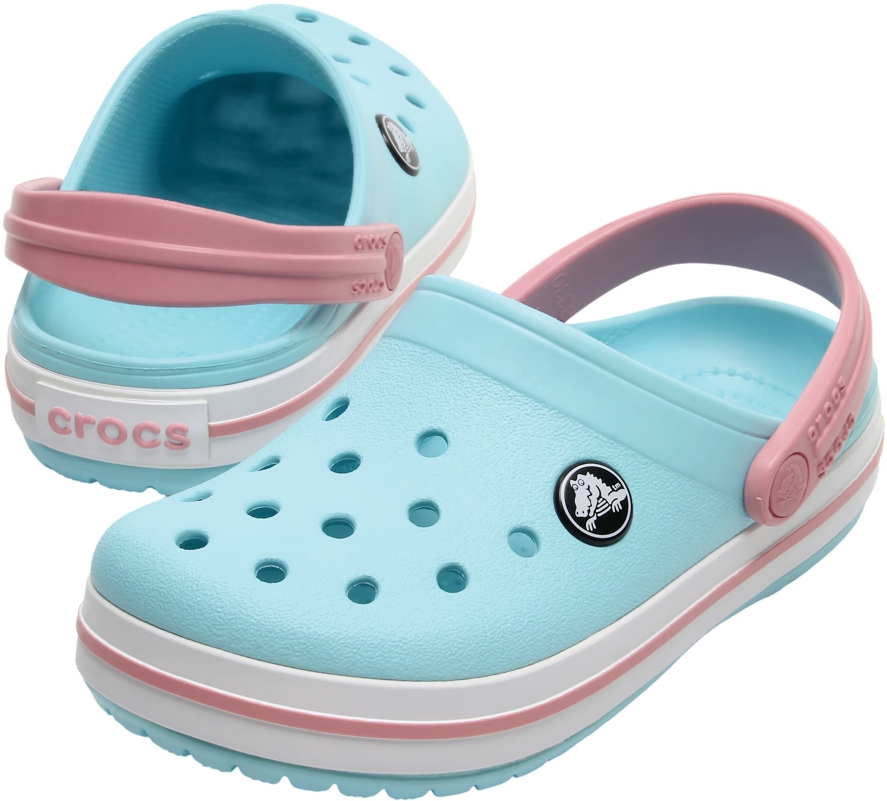 Crocs Kids Crocband Clog Sandalen Ice Blue White 19 20 Muziker