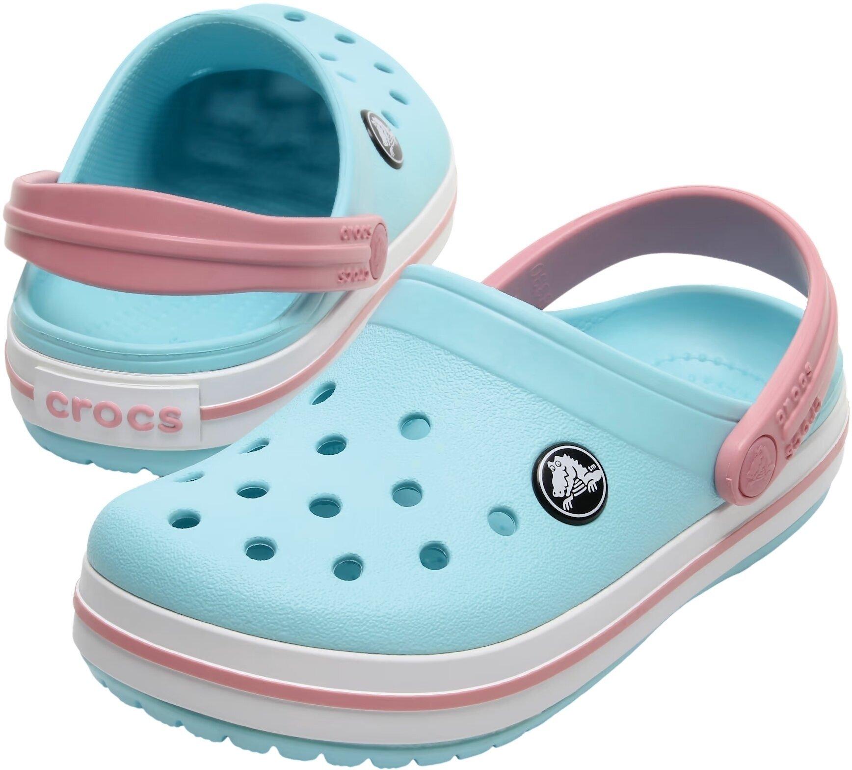 Crocs Kids Crocband Clog Sandalen Ice Blue White 19 20 17 01 Muziker