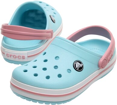 Chaussures de bateau enfant Crocs Toddler Crocband Clog Sandales Ice Blue/White 24-25 - 1