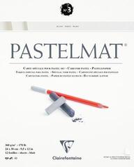 Schetsboek Clairefontaine Pastelmat Glued Pad N3 Schetsboek 24 x 30 cm 360 g