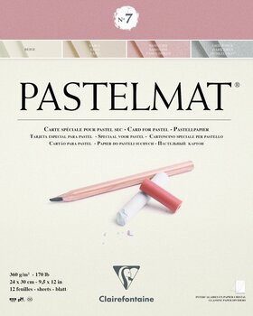 Schetsboek Clairefontaine Pastelmat Glued Pad N7 24 x 30 cm 360 g Schetsboek - 1