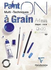 Sketchbook Clairefontaine Pain'On À Grain Glued Pad Sketchbook 20 A4 250 g