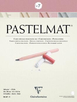 Скицник Clairefontaine Pastelmat Glued Pad N7 30 x 40 cm 360 g Скицник - 1