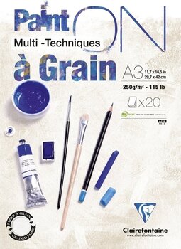 Sketchbook Clairefontaine Pain'On À Grain Glued Pad A3 250 g Sketchbook - 1