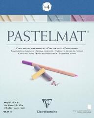 Skizzenbuch Clairefontaine Pastelmat Glued Pad N4 Skizzenbuch 24 x 30 cm 360 g