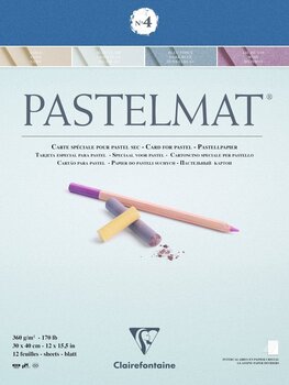 Luonnosvihko Clairefontaine Pastelmat Glued Pad N4 30 x 40 cm 360 g Luonnosvihko - 1