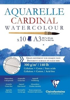 Schetsboek Clairefontaine Cardinal Glued Pad A3 300 g Schetsboek - 1