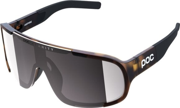 Fietsbril POC Aspire Tortoise Brown/Clarity Road Sunny Silver Fietsbril - 1