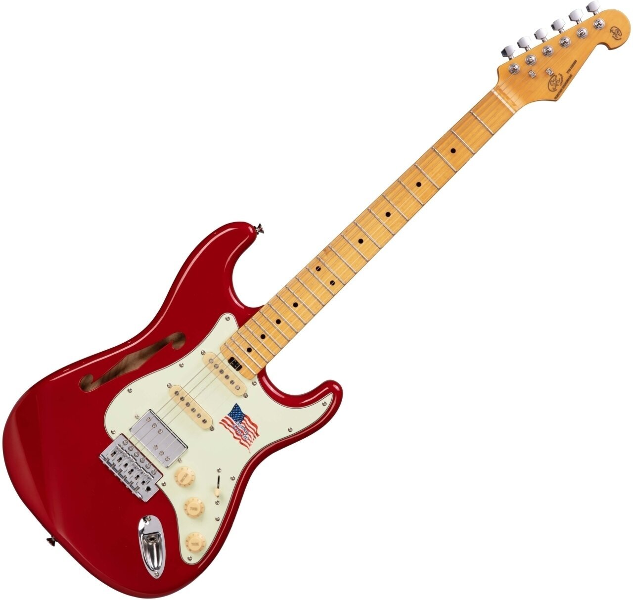 Guitare électrique SX SEA1PH Rosso Corsa Red Guitare électrique