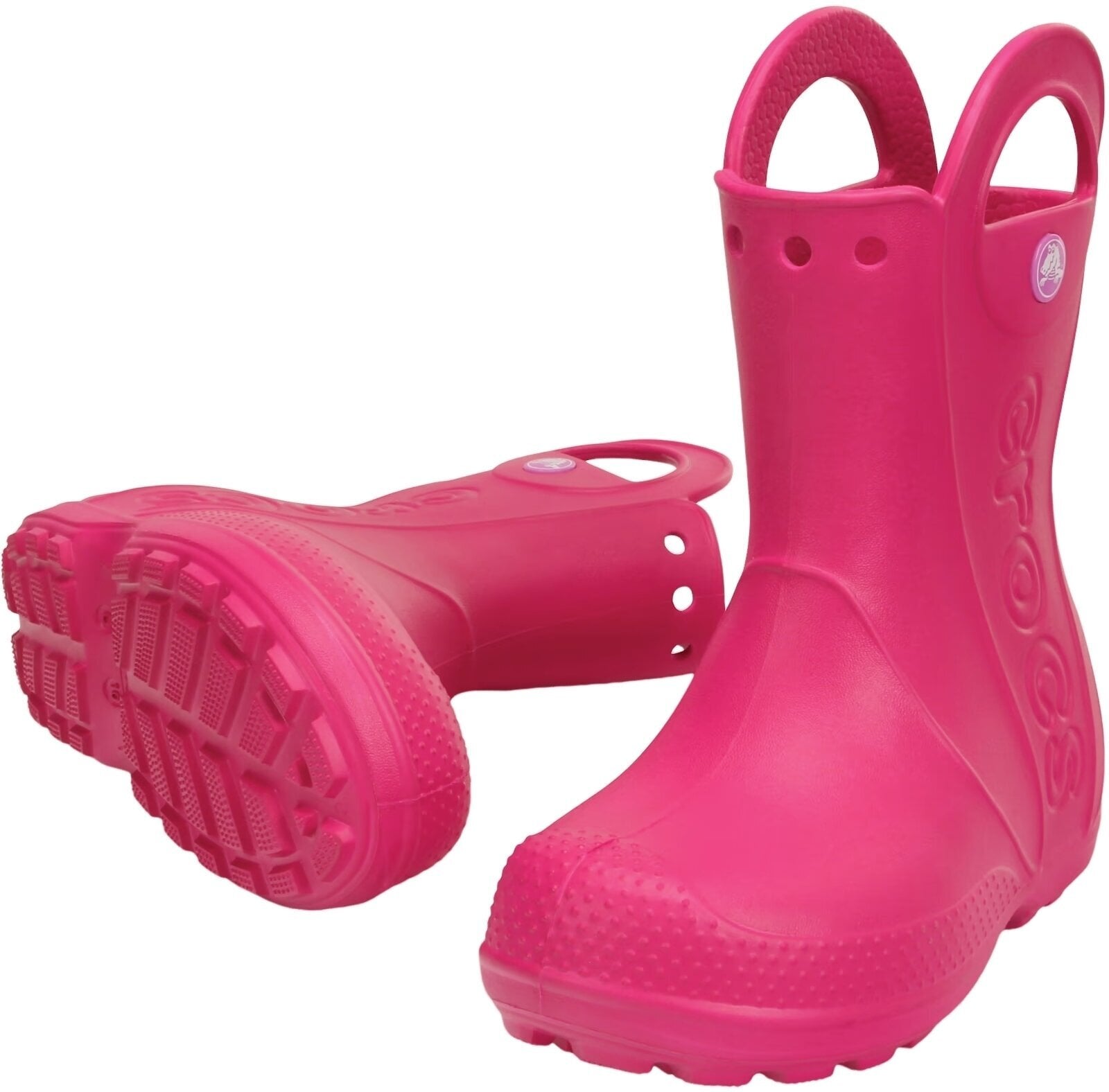 Crocs Kids' Handle It Rain Gumáky Candy Pink 27-28