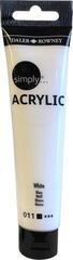 Peinture acrylique Daler Rowney Simply Peinture acrylique White 75 ml 1 pc