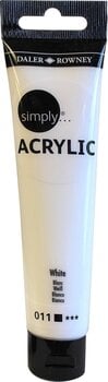 Akryylimaali Daler Rowney Simply Akryylimaali White 75 ml 1 kpl - 1