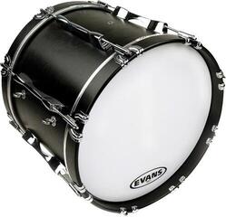 Trumskinn för marschmusik Evans BD26MS1W MX1 Marching Bass White 26" Trumskinn för marschmusik