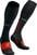 Calcetines para correr Compressport Full Winter Run Black/High Risk Red T1 Calcetines para correr