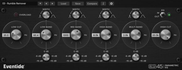 Plug-Ins för effekter Eventide EQ45 Parametric EQ (Digital produkt) - 1