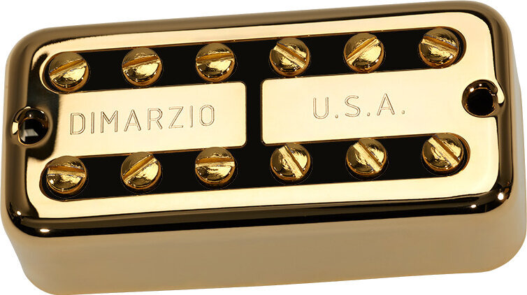 Pickups Chitarra DiMarzio New’Tron Neck Gold/Black Pickups Chitarra