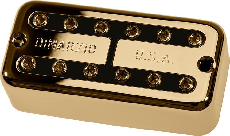 Przetwornik gitarowy DiMarzio Super Distor’Tron Bridge Gold/Black Przetwornik gitarowy