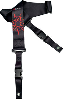 Textile guitar strap DiMarzio Jim Root #4 Black ClipLock Textile guitar strap Black - 1