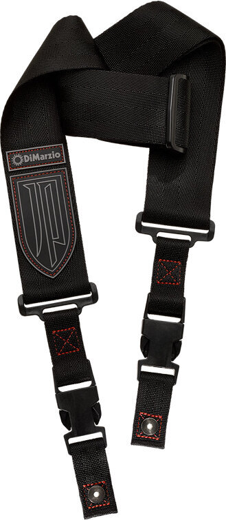 Guitarrem i tekstil DiMarzio John Petrucci ClipLock Strap Nylon Guitarrem i tekstil Black/Red