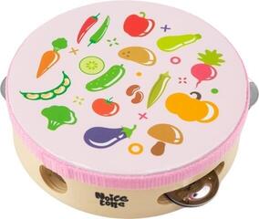Fellbezogenes Tambourin Noicetone M D001-3 15x4,5cm Pink 5,9" Fellbezogenes Tambourin