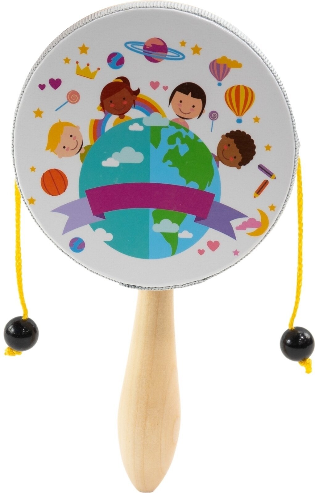 Percussie voor kinderen Noicetone D034-3 Domroo 10x4,5x19cm Percussie