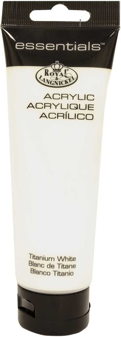 Colore acrilico Royal & Langnickel Tube Colori acrilici Titanium White 120 ml 1 pz