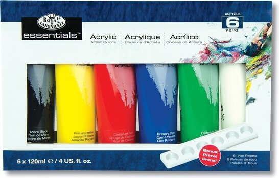 Colore acrilico Royal & Langnickel ACR120-6 Set di colori acrilici 6 x 120 ml 6 pezzi - 1