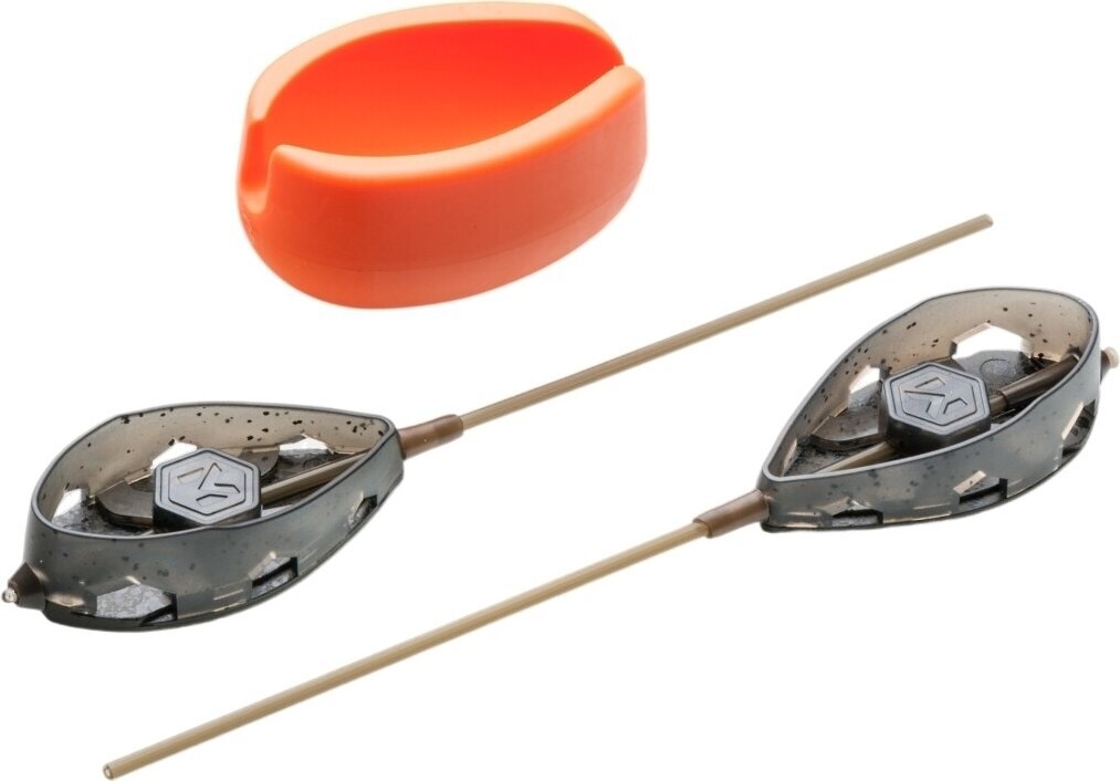 Kalastusjohto, syöttölaite Mivardi Method Feeder Set QMR Flat + Mould XL 50 g-60 g Feeder-Muotti