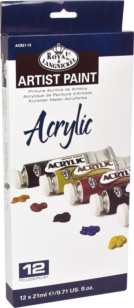 Colore acrilico Royal & Langnickel ACR21-12 Set di colori acrilici 12 x 21 ml 12 pezzi