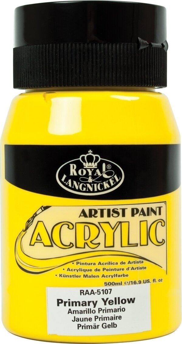 Farba akrylowa Royal & Langnickel Jar Farba akrylowa Primary Yellow 500 ml 1 szt