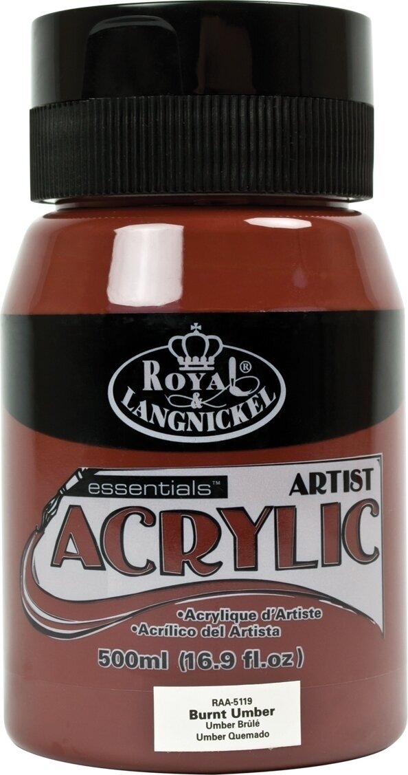 Akryylimaali Royal & Langnickel Jar Akryylimaali Burnt Umber 500 ml 1 kpl