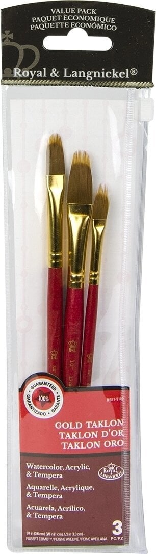 Paint Brush Royal & Langnickel RSET-9140 Set of Flat Brushes 3 pcs