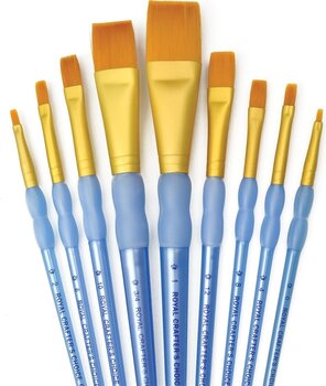 Paint Brush Royal & Langnickel RCC 302 Set of Flat Brushes 9 pcs - 1