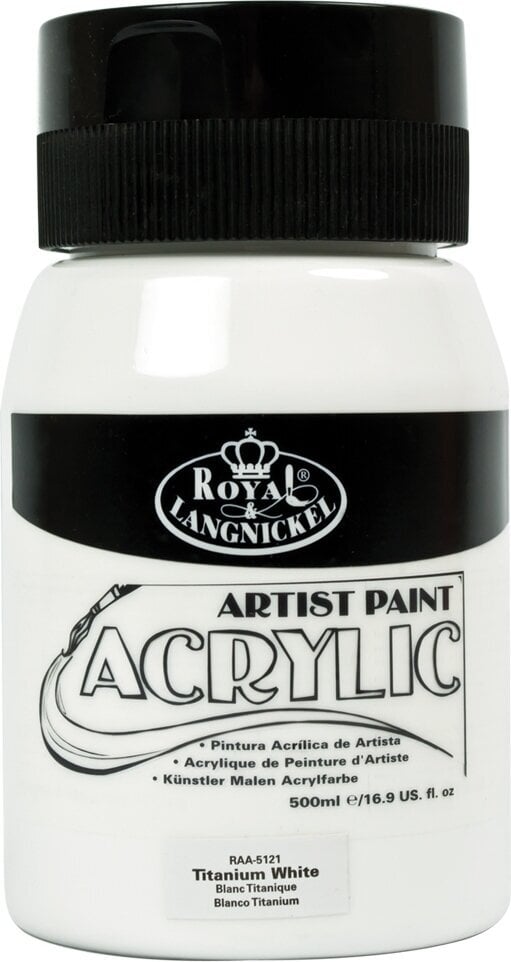 Peinture acrylique Royal & Langnickel Jar Peinture acrylique Titanium White 500 ml 1 pc