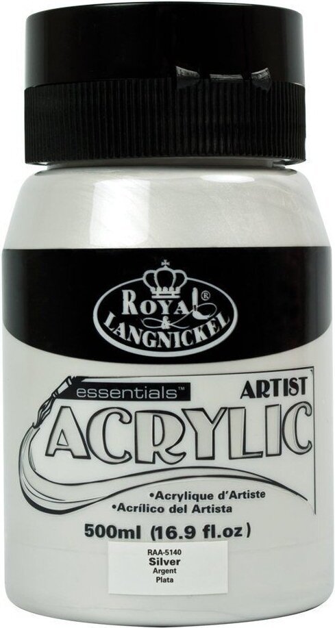 Acrylverf Royal & Langnickel Jar Acrylverf Silver 500 ml 1 stuk