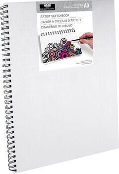 Schetsboek Royal & Langnickel Canvas Covered A3 110 g White Schetsboek - 1