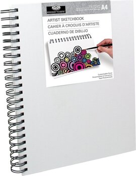 Sketchbook Royal & Langnickel Canvas Covered A4 110 g White Sketchbook - 1